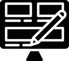 web design computer graphic edit - solid icon vector