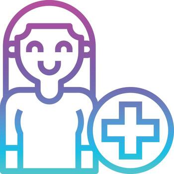 account add new user ecommerce - gradient icon vector