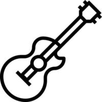 Instrumento de fiesta de guitarra musical musical - icono de contorno vector