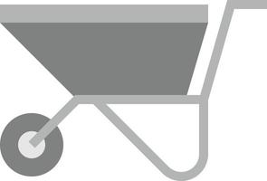 wheelbarrow tool construction - flat icon vector