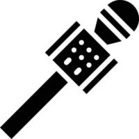 microphone talk wireless speech multimedia - solid icon vector