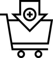 add to cart purchase buy shopping ecommerce - outline icon vector