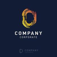 0 company logo design vector