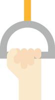 holding strap hand - flat icon vector