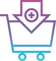 add to cart purchase buy shopping ecommerce - gradient icon vector