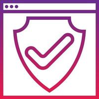 security website guard software development - gradient icon vector