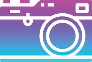 camera party digital film photograph - gradient solid icon vector