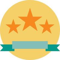 review star rating badge ecommerce - flat icon vector