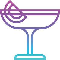 cocktail party celebration alcohol drinks - gradient icon vector