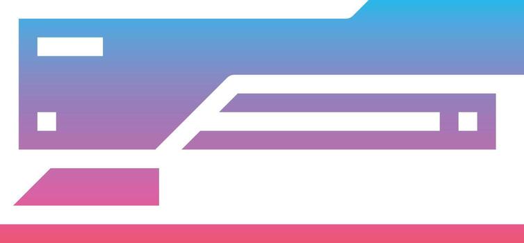 herramienta de papelería grapadora - icono sólido degradado vector