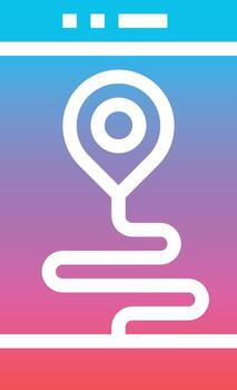 gps technology cellphone smartphone communications navigation mobile phone electronics - gradient solid icon vector