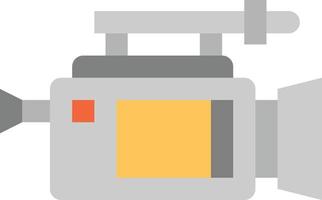 video camera party record footage - flat icon vector