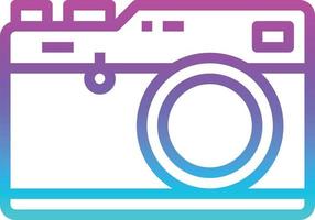 camera party digital film photograph - gradient icon vector