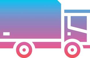 truck transportation delivery - gradient solid icon vector