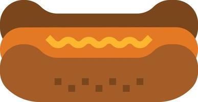 hot dog food fastfood - flat icon vector