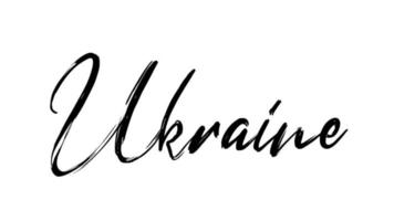 Ukraine text sketch writing video animation 4K