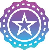 special offer star badge ecommerce - gradient solid icon vector