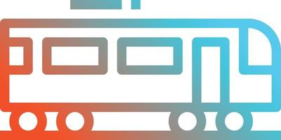 train transportation subway - gradient icon vector