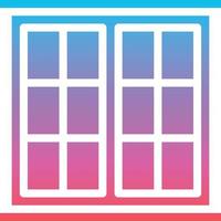 window tool build construction - gradient solid icon vector