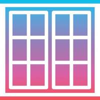 window tool build construction - gradient solid icon vector