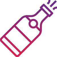 champán alcohol celebración bebidas alcohólicas comida y restaurante fiesta - icono degradado vector
