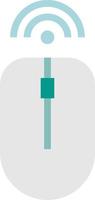 mouse wireless bluetooth device multimedia - flat icon vector