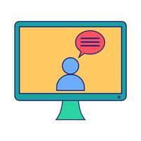 Chat Conversation Vector Flat Icon