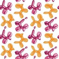 A pattern of orange and purple mother-of-pearl balloons. Delicate background with balls in the form of. Suitable for printed products on fabric and paper. Packaging, banner, clothing. vector