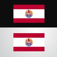 French Polynesia Flag banner design vector