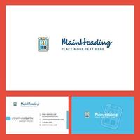 Social media user profile Logo design with Tagline Front and Back Busienss Card Template Vector Creative Design