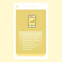Smartphone mobile vertical banner design design Vector