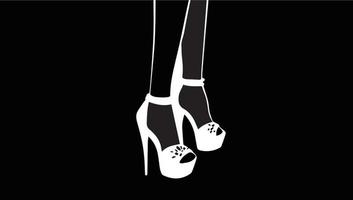 high heels vector