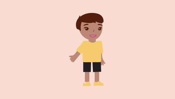 personaje de vector de niño