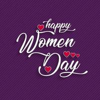 8 March logo vector design with international womens day background