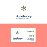 Flat Network Logo and Visiting Card Template Busienss Concept Logo Design vector