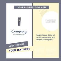 Trimmer Company Brochure Template Vector Busienss Template