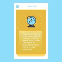 Mirror mobile vertical banner design design Vector