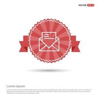 message - Red Ribbon banner vector