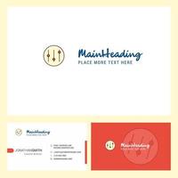 Setting Logo design with Tagline Front and Back Busienss Card Template Vector Creative Design