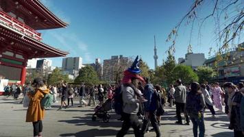 Tokyo Japan 2019-11-21. Asakusa Sensoji Temple, Sensoji is the oldest temple in Tokyo, Japan. video