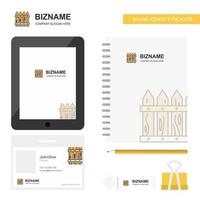 Boundary Business Logo Tab App Diary PVC Employee Card and USB Brand Stationary Package Design Vector Template