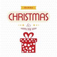Merry Christmas creative design with white background vector