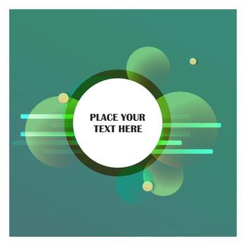 Abstract line background with green background vector