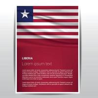 Liberia flags design vector