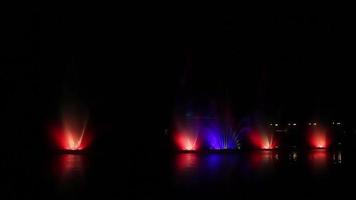 Europe's largest musical fountain with 3D effects and laser show. Vinnitsa. Ukraine. video