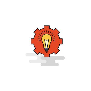 Flat Power setting Icon Vector