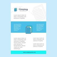 Template layout for Printer comany profile annual report presentations leaflet Brochure Vector Background