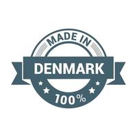 Denmark stamp design vector