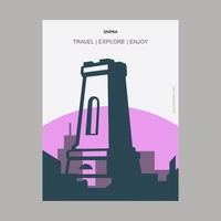 Shipka Bulgaria Vintage Style Landmark Poster Template vector