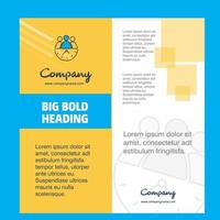 Team on time Company Brochure Title Page Design Company profile annual report presentations leaflet Vector Background